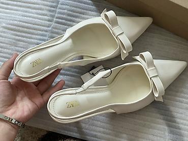 583 proba: Туфли, 37, Zara, Новый, цвет - Белый — 2