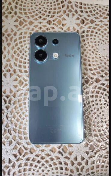 smartfon telfonlar: Redmi Note 13, 256 GB, rəng - Göy, Sensor, Barmaq izi, İki sim kartlı