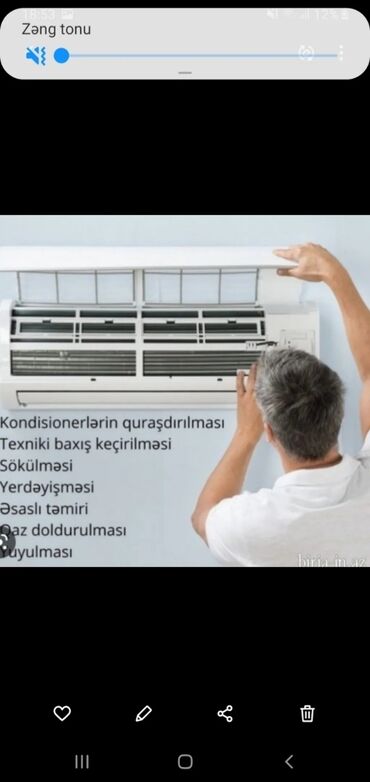 islenmis mebellerin alisi: Kondisioner 100-dən çox kv. m