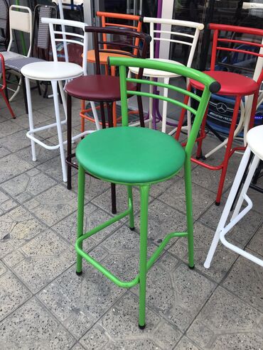 Restoran mebeli: Bar oturacaqlari zavod istehsalidir qalin demirlidir oturacaq hisse — 10