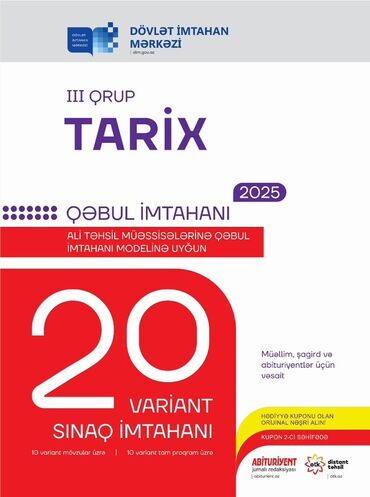 7 ci sinif umumi tarix pdf yukle: 2025-ci il qəbul imtahanı modelinə uyğun hazırlanmış "III Qrup Tarix"