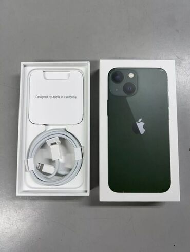 чехлы на айфон 13 про макс: IPhone 13, Б/у, 128 ГБ, Alpine Green, Зарядное устройство, Коробка, Чехол, 83 %