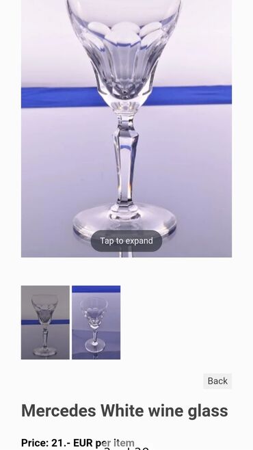 Čaše: Case nove kristal duvano staklo za vino,nemacke 70te. Case — 2