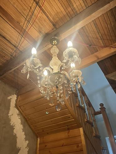 Çılçıraq, 5 lampa, Xrustal
