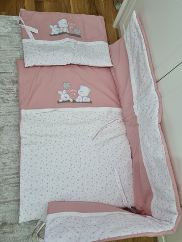plis materijal za haljine: Posteljina za bebe, bоја - Roze