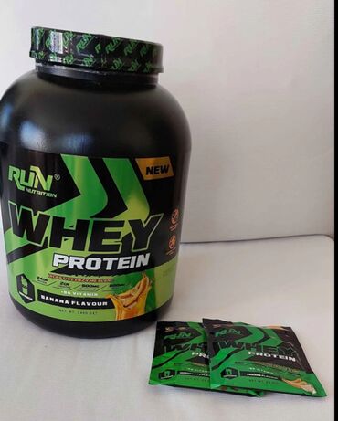 whey: Whey protein 2kg400gr yuksek keyfiyyet endirimdedir Shaker ile 55azn