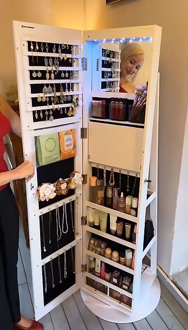 Dolablar: Güzgülü kosmetik və zinət əşyası dolabı, sifarişlə hazırlanır — 1