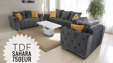 polovne ratan garniture: Sofa set Sahara TDF u tamno sivoj boji, idealan za opremanje dnevnog