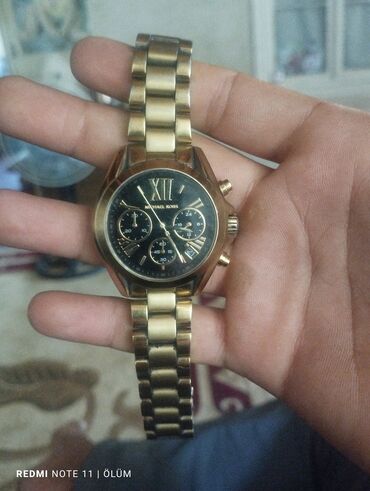 İşlənmiş, Qol saatı, Michael Kors, rəng - Qızılı
