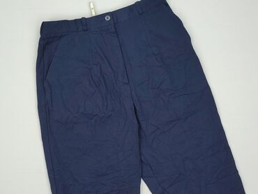 zara woskowane spodnie: Material trousers for women, size L