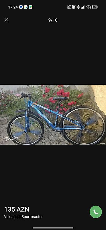idman velosipedi type 1: Velosiped “Sportmaster” – dağ/şosse tipli, 29" təkərli. Rusiya — 3