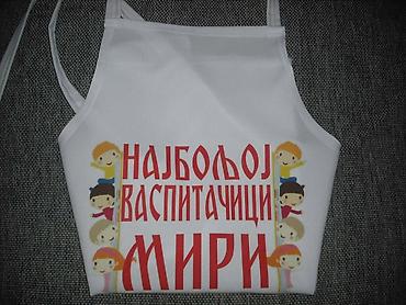 Kuhinjski tekstil: Kecelje stampa po zelji. Materijal pogodan za štampu,lagan i prijatan — 8