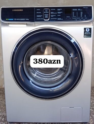 Paltaryuyan maşınlar: Paltaryuyan maşın Samsung, 8 kq, İşlənmiş, Avtomat, Qurutma var, Ünvandan götürmə, Ödənişli çatdırılma