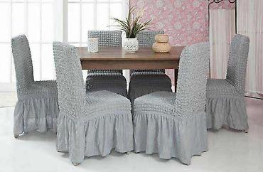 Prekrivači za nameštaj: Navlake za stolice sa karnerom 👌
-2800 dinara 6 komada — 2