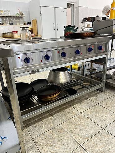 Другое оборудование для кафе, ресторанов: Вытяжка промышленная, стол из нержавейки, мойка, котломойка, стеллаж — 18