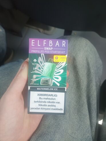 Qəlyan, vayp və aksesuarları: Elfbar swap 10 k pakofka watermelon qarpız çatdırılma rayonlara var
