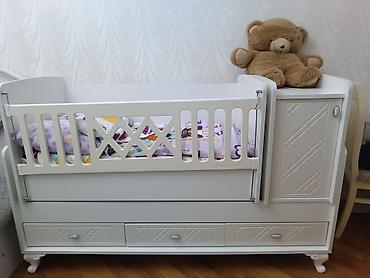 transformer çarpayı: Uşaq çarpayısı – “Baby Mood” kombinə olunan model - Rəng: ağ, klassik — 1