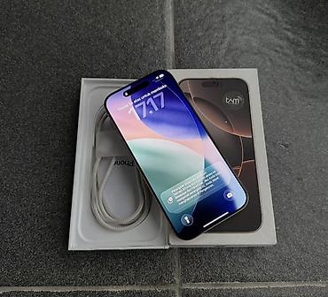 iphone se3: IPhone 16 Pro, 256 GB, White Titanium, Zəmanət, Simsiz şarj, Face ID — 2