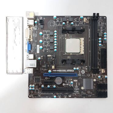 Ana platalar: Ana Platası MSI Ana Plata "DDR3 MSİ FM2-A55-P33+AMD A8 5500+Kuler+16GB Ram+128GB SSD", İşlənmiş — 4