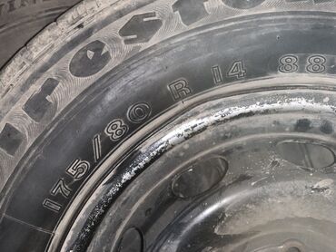 разноширокие шины: Дөңгөлөктөр монтажда 175 / 80 / R 14, Комплект, Жеңил унаалар, Темир