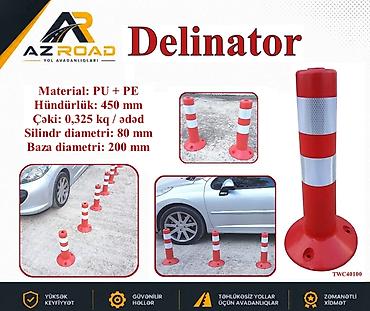 kovralit satisi: Delinator 45sm ✅ Material: PU + PE ✅ Hündürlük: 450 mm ✅ Çəki: 0,325 — 1