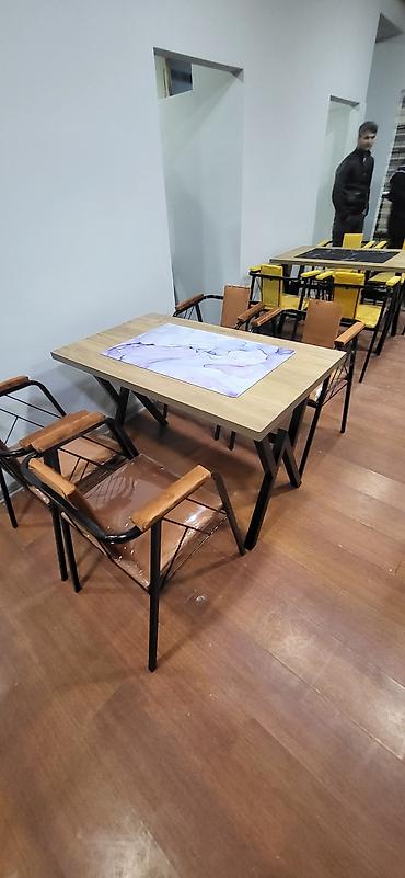 kafe stul: Mətbəx üçün, Yeni, Açılmayan, Kvadrat masa, 4 stul — 4