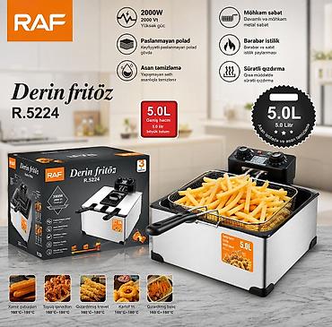 Məhsul №504 — RAF R.5224 Fritür, 2000 W, 5 L, paslanmayan polad gövdə
