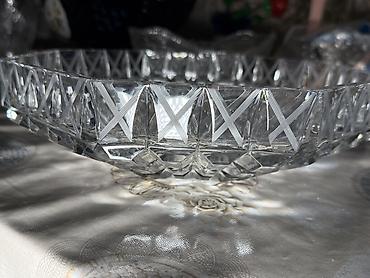 meyve qabl: Real alıcılara endirim olunacaq Şüşə kristal salat/qəlyanaltı qabı - — 3