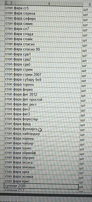 фонари освещения: Автомобильные передние и задние фары (головной свет и стоп-фонари) для — 6