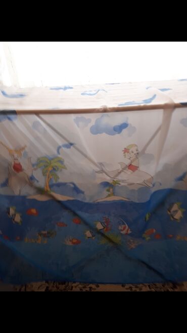 штора для ванной: Занавеска для детской комнаты разм.2-5м. высота 2.ширина 5м.из