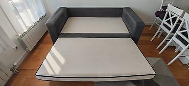 Sofe i kaučevi: Trosed na razvlacenje sa fiokom. Kupljen u Matisu pre 5 godina, veoma — 10