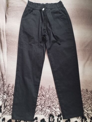 мурской брюки: Джинсы и брюки, цвет - Черный, Б/у