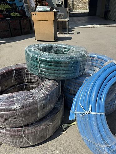 seyf qapi: Plastik su/irriqasiya şlanqları – müxtəlif rəng və ölçülərdə 35 metr — 1