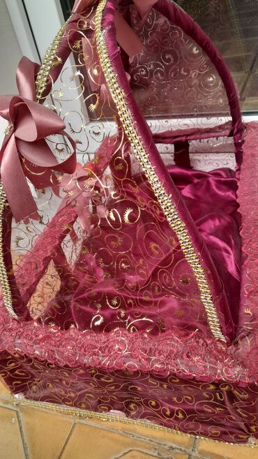 Hədiyyə bağlamaları: Hədiyyə səbəti, rəng - Çəhrayı, Pulsuz çatdırılma — 3