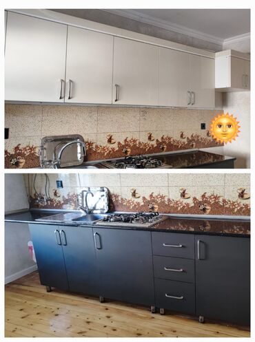 🌞Metbex mebeli Satilir 500 azn Olcu 3 m di. Qaz,moyka ustunde verilir