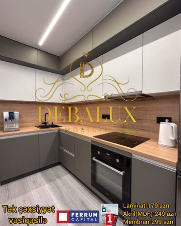 Sifarişlə mətbəx mebeli: Sifarişlə mətbəx dəsti, Özü çəkən petlələr, Sadə laminat, Kredit var, Rayonlara çatdırılma, Pulsuz çatdırılma -da lalafo.az — 9 Sifarişlə mətbəx mebeli: Sifarişlə mətbəx dəsti, Özü çəkən petlələr, Sadə laminat, Kredit var, Rayonlara çatdırılma, Pulsuz çatdırılma — 9