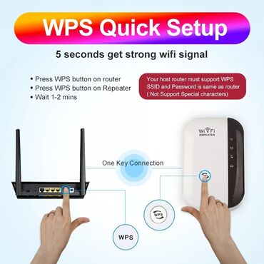 Modemi, ruteri i mrežni uređaji: WIFI pojačivač signala WIFI repeater Wifi Ruter 300mps Wireless — 8