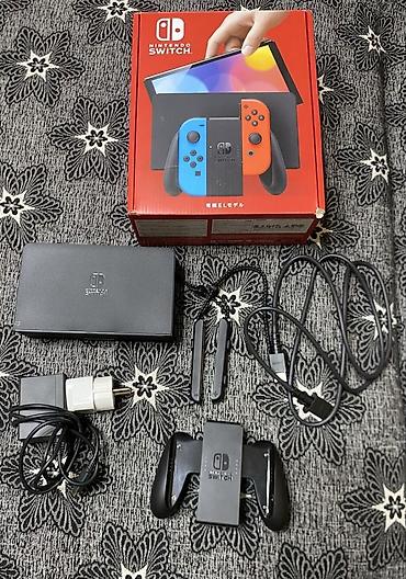 nintendo switch 1: Nintendo switch oled model. Ideal veziyyetdedir, hec bir problemi — 6