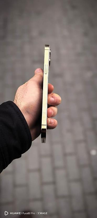 iphone case: IPhone 12 Pro Max, 256 GB, Matte Gold, Zəmanət, Sənədlərlə, Face ID — 7