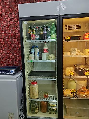 Digər biznes avadanlığı: Soyuducu vitrin – içki və qida üçün - Şaquli, şüşə qapılı soyuducu — 1