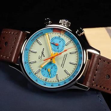 Ručni satovi: Sugess Chrono Heritage S387 - Pilot - 40mm (SeaGull ST1901) — 6