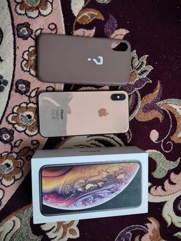 xs iphone: IPhone Xs, Б/у, 256 ГБ, Золотой, Коробка, 81 %