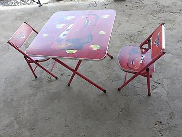 Uşaq masa‑stul dəsti – “Cars” temalı - Dəst: 1 ədəd kvadrat masa + 2 lalafo.az -da Uşaq masa‑stul dəsti – “Cars” temalı - Dəst: 1 ədəd kvadrat masa + 2