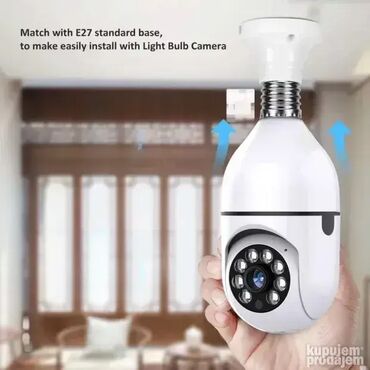 Kamere za video nadzor: #1850 WiFi Panorama Camera Light Bulb; Raspoloživo još 2 kom; na lalafo.rs — 7 Kamere za video nadzor: #1850 WiFi Panorama Camera Light Bulb; Raspoloživo još 2 kom; — 7