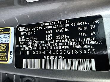 Kia: Kia Optima: 2017 г., 2.4 л, Автомат, Седан — 6