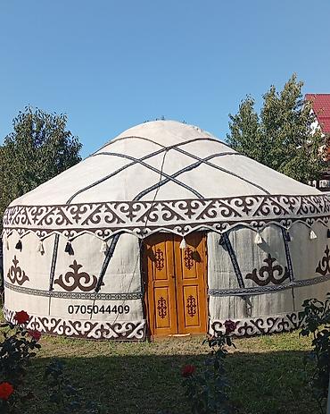 куда: Аренда юрты, Каркас Деревянный, 70 баш, Казан, Посуда, С полом — 2