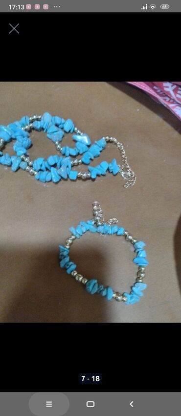 Sırğalar: 24 k. qizil suyuna cekilmis gold roze rengli qolbaq, sirqa. maqaza — 9