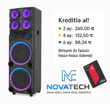 Səs gücləndiriciləri: Yeni Kolonka, Növ - Bluetooth, rəng - Qara
