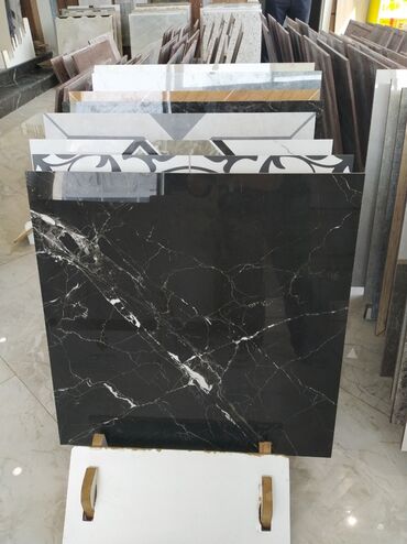 metbex kafeli: Qara mərmər effektli keramika plitələr - Material: yüksək keyfiyyətli