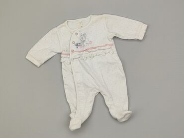 białe pajacyki dla niemowląt: Pajacyk, Cool Club, 0-3 m, stan - Dobry